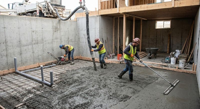 Basement Concrete Installation in Hershey, PA