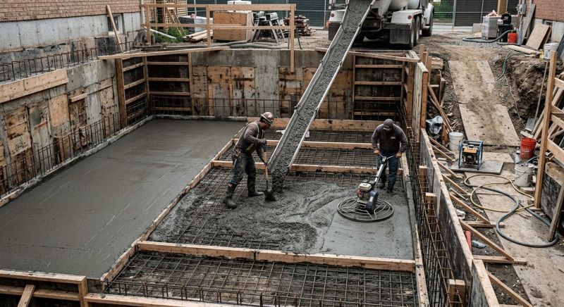 Basement Concrete Installation in York, PA