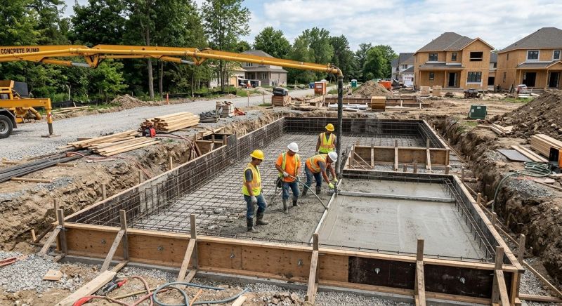 Cement Foundation Installation in York, PA