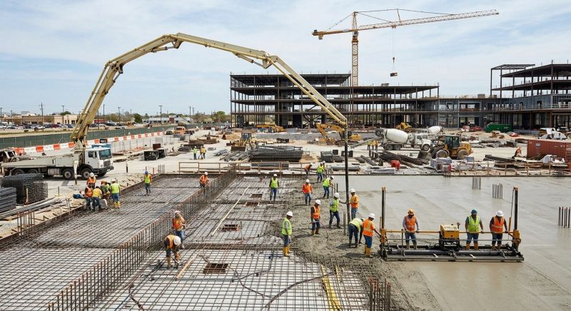 Commercial Slab Construction in Glen Rock, PA