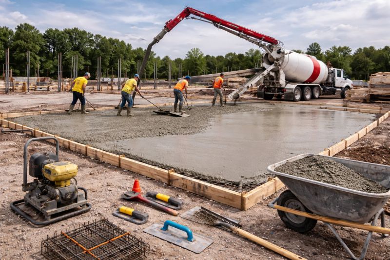 Commercial Slab Construction in Hampstead, MD