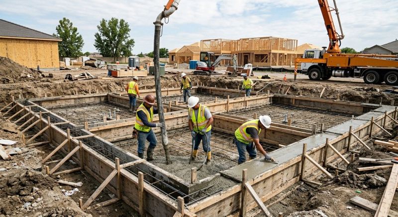Concrete Foundation Installation in Glen Rock, PA
