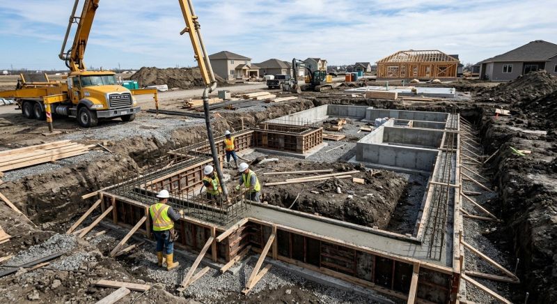 Concrete Foundation Installation in Hampstead, MD