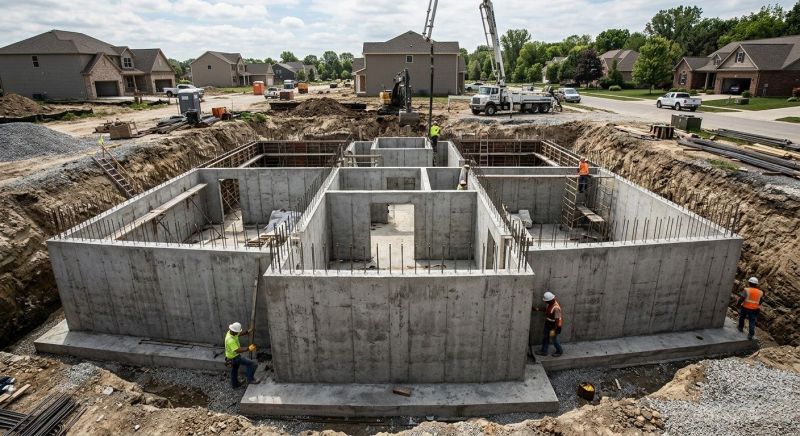 Concrete Foundation Installation in Hampstead, MD