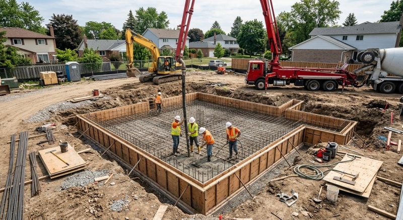 Concrete Foundation Installation in New Cumberland, PA