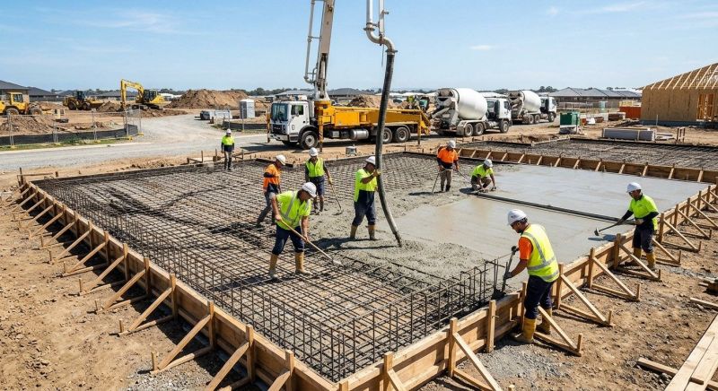 Foundation Slab Construction in York, PA