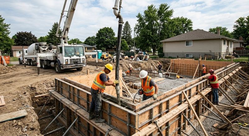 Foundation Wall Pouring in Littlestown, PA